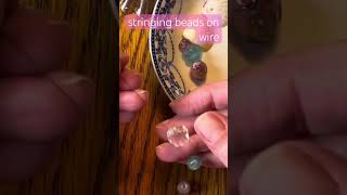 Making A Suncatcher Stringing Beads on Wire craft beads suncatcher thriftstorecrafts [upl. by Hsotnas74]