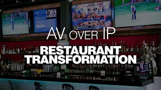 Simple AV Integration Restaurant amp Bar  AV over IP AV Control Wireless BYOD [upl. by Ludlow]