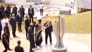 Drunk JeanClaude Juncker almost sets to fire a Woman in Rwanda [upl. by Adnuhsar]