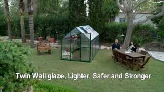 Mythos DIY Polycarbonate Greenhouse Kit  Canopia by Palram [upl. by Adnilab]