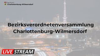 Livestream der Sitzung der BVV CharlottenburgWilmersdorf vom 26092024 [upl. by Ayita766]