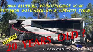 ALMOST 20 YEARS OLD  2004 Bluebird Wanderlodge M380  EXTERIOR COACH TOUR amp WALK AROUND 9622 HD [upl. by Jr]