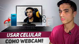 Como USAR O SEU CELULAR COMO WEBCAM no PC [upl. by Ellenaej]