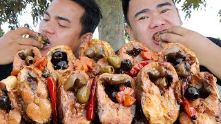 OUTDOOR COOKING  SPANISH STYLE BANGUS MUKBANG HD [upl. by Quartas182]