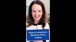 Steps to complete a Medicare Part D review [upl. by Llyrat]