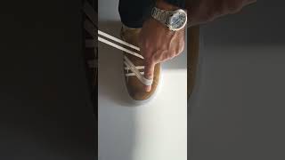 Casual shoessneakers laces tie technique clean look [upl. by Eirised]