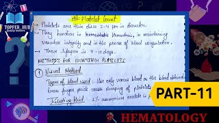 Platelet count  How to count platelets in microscope  hemocytometer platelet count [upl. by Armelda826]