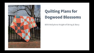 How to Quilt Dogwood Blossoms [upl. by Nivram]