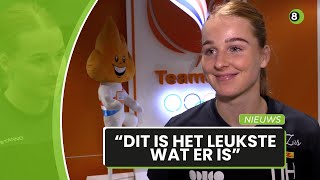 Ulftse handbalster Dione Housheer naar vijfde eindtoernooi met Oranje [upl. by Ordnasil]