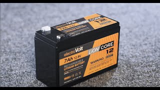 7Ah Lithium Battery Review  Electrovolts smallest deep cycle battery [upl. by Eylloh]