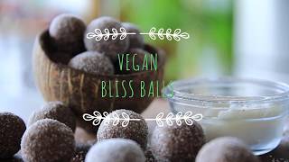 Vegan Bliss Balls easy healthy recipe [upl. by Evy]