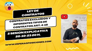 Segunda Sesión Ley de Contratos del Sector Público artículos 411 [upl. by Nryhtak]