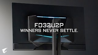 Worlds First DP21 UHBR20 OLED Gaming Monitor  AORUS FO32U2P  Official Trailer [upl. by Wieren]