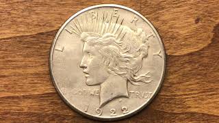 1922 S peace dollar value [upl. by Hitt783]