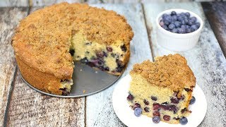 Blueberry Coffee Cake  Blueberry Streusel Coffee Cake [upl. by Annaeed]