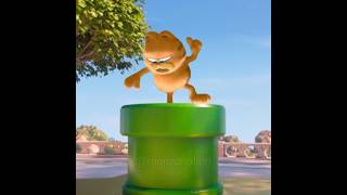 Garfields journey to the Princess Castle through the Warp Pipe ✨ garfield supermariobros toad [upl. by Isiah]