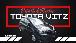 TOYOTA VITZ 2014  DETAILED REVIEW  JAPAN AUTO ZONE [upl. by Nosral]