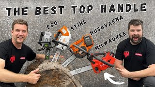 Can Milwaukee Compete With The Best Milwaukee vs Stihl vs Husqvarna vs EGO Top Handle Climbing Saws [upl. by Pulchi]