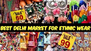 ONLINE FACILITY AVAILABLE🤩  BEST DELHI WHOLESALE MARKETS  LATEST LAJPAT NAGAR SUIT DELHI AADYA [upl. by Tippets]