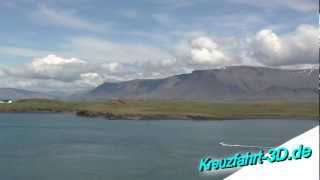 AIDAmar Reisebericht Tag 10  Fahrt von Akureyri  Einlaufen Hafen Reykjavik 18062012 HD  2D [upl. by Ayetal]