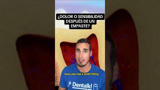 ¿DOLOR o SENSIBILIDAD despues de un EMPASTE para tratar una CARIES pulpitis empaste shorts [upl. by Berenice]