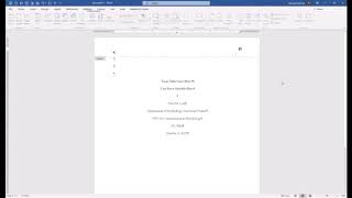 APA Style 7th Edition Student Paper Formatting [upl. by Ateinotna]