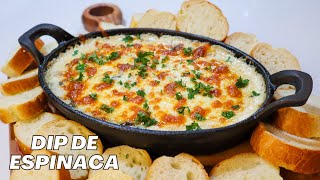 DIP DE ESPINACA  Con queso y Tocino [upl. by Adnalu]