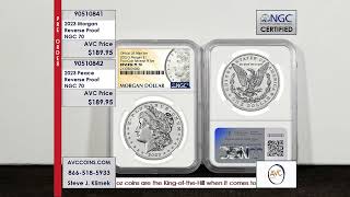 2023 Morgan  Peace Dollar  Reverse Proof  NGC 70 [upl. by Eikcid]