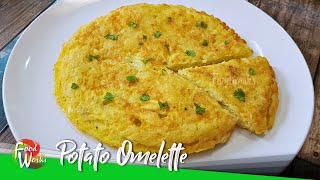 Potato Omelette  Simple Healthy Breakfast  Potato Egg Recipe  High Protein Breakfast  Foodworks [upl. by Heppman]