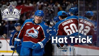 Rantanen has 9th career hat trick Avalanche beat Kings 42 [upl. by Okiman]