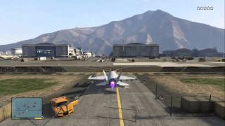 Gta V Epic police chase Adder  jet  tank and escaping [upl. by Enaek]