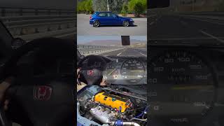 Honda Civic EK K20 TypeR Swap  100200 kmh Acceleration  Top Speed  Epic VTEC Sound [upl. by Sedicla845]