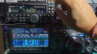 YAESU FTDX101D LIVE 40 METERS [upl. by Alhahs]