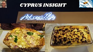 I Discovered Great Italian Food in Protaras Cyprus at Marcellos Restaurant [upl. by Initsed]