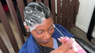 Finger waves using Mane Mint Foam Wrap [upl. by Sophey]