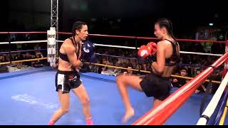 มวยไทย l Kerrianne McKay เจอกับ Liz Earp l Domination Muay Thai [upl. by Ashlee]