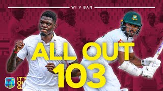 Six Ducks 🦆  All Out For 103 IN FULL  West Indies v Bangladesh 2022 [upl. by Nate]