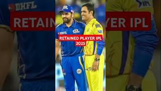 Cricket Mumbai Indians Retained Player in Ipl 2025 ipl ipl2025 mi iplteam iplnews videos [upl. by Hole]