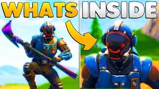 WHATS INSIDE quotTHE BLOCKBUSTERquot VISITOR SKIN  Fortnite Mythbusters [upl. by Harrison]