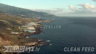 PilotsEYEtv SPC La Palma arrivalRWY01 Airbus A320 Clean Feed [upl. by Enrobialc754]