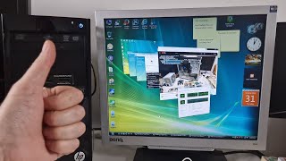 Windows Vista on the internet on REAL hardware [upl. by Harriot]