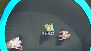 Rebo Jump Zone Trampoline With Halo Enclosure [upl. by Akin180]