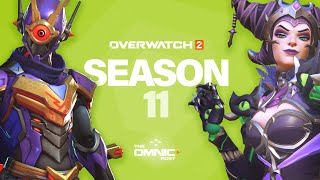 ALL Season 11 cosmetics Battle Pass Shop skins and Mythic skin  Overwatch 2 [upl. by Heigl840]