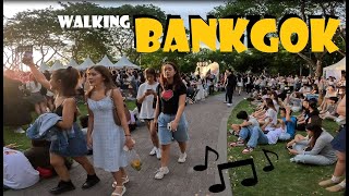 🇹🇭 Walking Bangkok Chulalongkorn University Centenary Park w Music Festival [upl. by Zeidman]