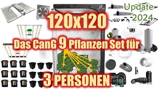 Growbox 120x120x200 🥦  Das beste LED Komplettset 2024  Legalisierung Eigenanbau  Ertrag [upl. by Dowell]