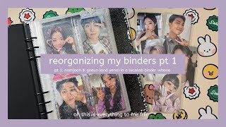 reorganizing my binders pt 1 ☆ lucalab composition binder w bts amp purple kiss [upl. by Priscella638]