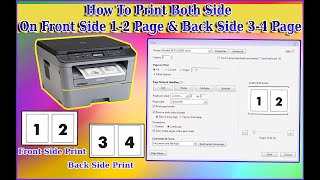 How to Print Multiple Page On One Sheet with Both Side [upl. by Naillij41]