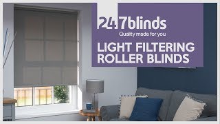 Light filtering Roller Blinds  247 Blinds [upl. by Ahsoyek]