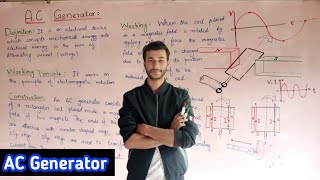 AC generator complete details with notes Physics class 10 [upl. by Chaille]