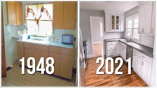 Epic Kitchen Remodel on a Budget  75 YEAR OLD KITCHEN REMODEL [upl. by Rollecnahc]